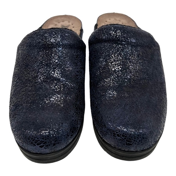 Mephisto Satty Blue Crush Leather Slip On Comfort Clogs Women’s 40 - Picture 3 of 14